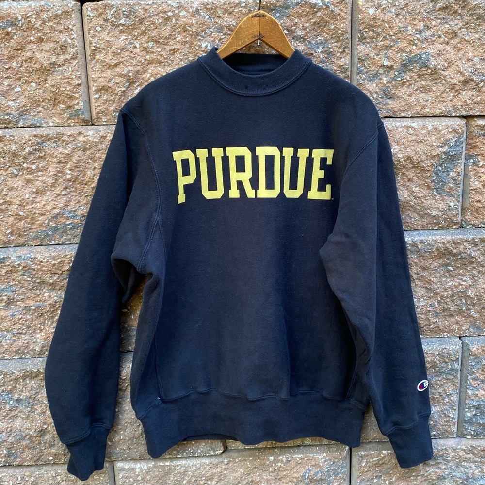 Vintage Champion Purdue University Crewneck Origi… - image 1